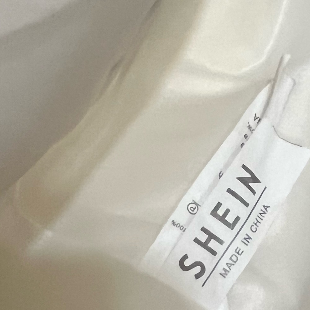 Shein Pale Yellow Open Front Sherpa Long Sleeve Jacket - Size Large - Picture 10 of 10